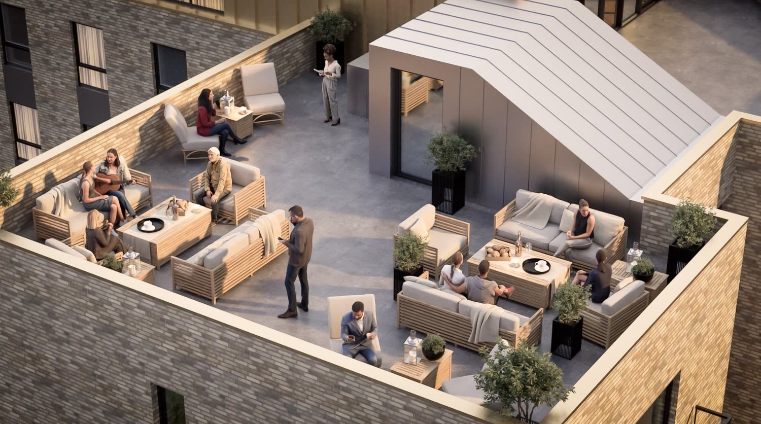 Waverley Park roof terrace