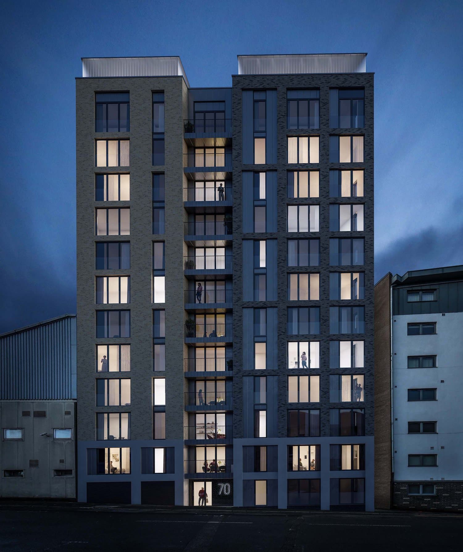 Houldsworth Street at night